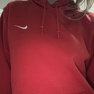 Red nike hoodie